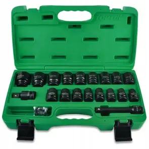 Набор ударных головок для пневмогайковерта TOPTUL 1/2" 10-32мм 27ед. GCAI2701 №2