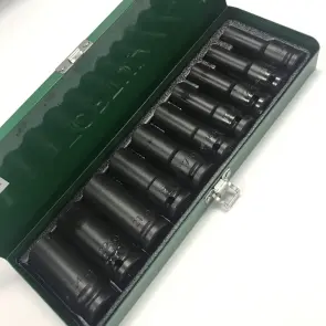 Набір довгих торцевих головок ударних TOPTUL 1/2" 10-24мм 10 од. GDAD1002 №3