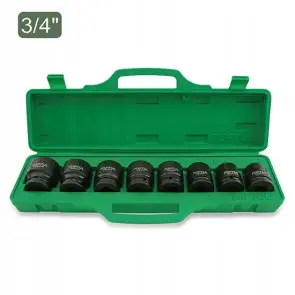 Набор ударных головок TOPTUL 3/4" 22-38мм 8ед. GDAI0802 №1