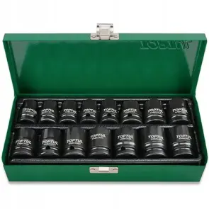 Набор ударных головок TOPTUL 1/2" 10-24мм 15ед. GDAD1501 №2