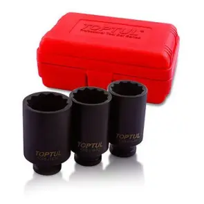 Набор ударных головок длинных для ступичных гаек TOPTUL 1/2" GDAI0303 №3