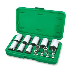 Набор головок Torx Plus EP 1/4", 3/8", 1/2" EP6-EP32 15ед. TOPTUL GAAI1501 №1