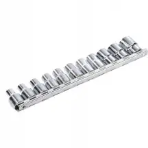 Набор 12-гранных головок на планке TOPTUL 12-гр. 1/2" 11ед. 8-22мм GAAQ1601U-12