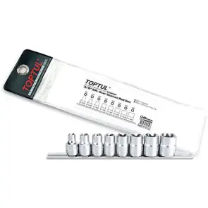 Набор головок TORX на планке TOPTUL 3/8" E8-E20 8ед. GAAG0802 №1