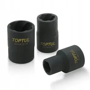 Набір головок для пошкоджених гайок на планці TOPTUL 1/2" 9 од. GAAG0903 №2