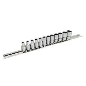 Набор головок на планке 12-гранные 1/4" 12ед. 4-13мм TOPTUL GAAQ0801U-12 №1