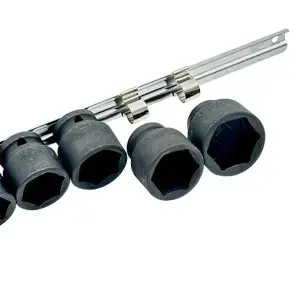 Набор головок ударных дюймовых 1/2" 3/8...1-1/4 14ед. (на планке) TOPTUL GBAQ1401D №2