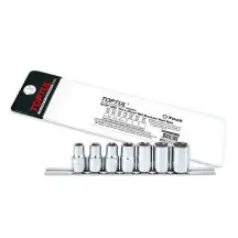 Набор головок Torx Plus EP 3/8" EP10-EP20 7ед. TOPTUL GAAG0706