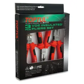 Плоскогубцы диэлектрические 1000V TOPTUL набор 3ед. GAAE0301 №1