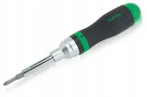 Трещоточная отвертка-битодержатель 1/4" TOPTUL 19-в-1 GAAR1002 №2