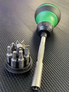 Трещоточная викрутка-міні TOPTUL 9-в-1 GAAR1101 №4