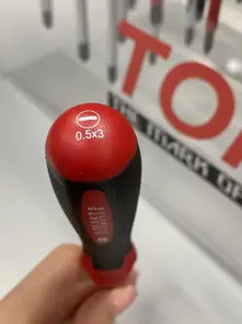 Отвертка диэлектрическая шлицевая TOPTUL 3x75 мм (1000V) FAEB0308 №3