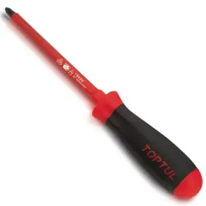 Викрутка PH1 діелектрична TOPTUL 100 мм (1000V) FBEB0110 №1