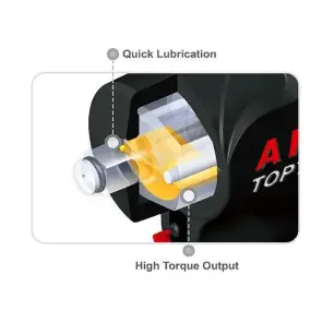 Пневмогайковерт 1/2" 900 Nm 10000об/мин 1,37кг супер-короткий Super Duty TOPTUL KAAQ1665 №4