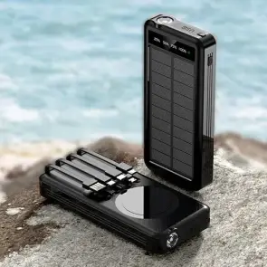 Пoвeрбaнк 10000 mAh із сонячною панеллю PROTESTER PRO-S10 №3