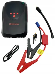 Пусковое зарядное устройство для автомобиля 15800mAh (Бустер) с компрессором 2-в-1 Jump Starter 12V 2000А №2
