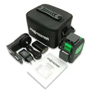 Уровень лазерный нивелир 3x360° (H360/2xV360, зеленый луч) PROTESTER LL412G №3