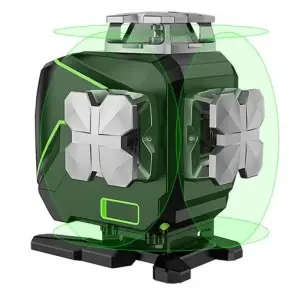 Професійний лазерний рівень PREMIUM, 4x360°(LCD, Bluetooth, ДК, зелений промінь) PROTESTER LL516G №6