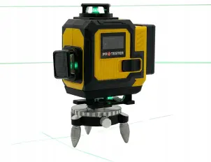 Лазерный уровень 16 линий 4D (2xH360/2xV360, LCD-дисплей, пульт ДУ + ШТАТИВ - зеленый луч) PROTESTER LL616G-TR №9