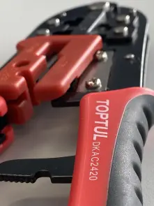 Кліщі для обтиску і зачистки проводів (RJ11/RJ12/RJ45) трещоточные TOPTUL DKAC2420 №4