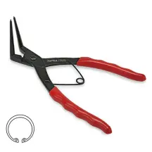 Круглогубцы для стопорных колец 7" (сжим загнутые, 90°) усиленные TOPTUL DCBJ1307