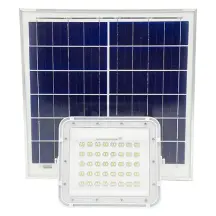 Аккумуляторный прожектор светодиодный 200W (LiFePO4, 30000mAh) с солнечной панелью (6V 40W) PROTESTER SLFL2001