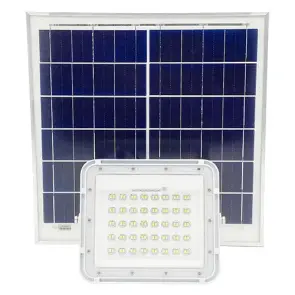 Прожектор светодиодный 100W аккумуляторный (LiFePO4, 20000mAh) с солнечной панелью (6V 20W) PROTESTER SLFL1001 №1