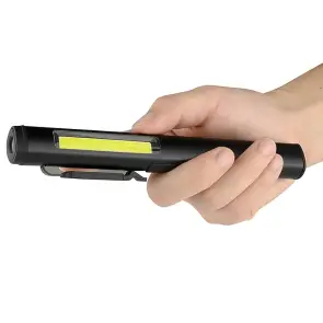 Ліхтарик світлодіодний алюмінієвий (COB+LED) з УФ, лазером та магнітом Pen Light PROTESTER PRO-FL0305S №4
