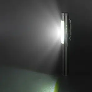 Ліхтарик світлодіодний алюмінієвий (COB+LED) з УФ, лазером та магнітом Pen Light PROTESTER PRO-FL0305S №8