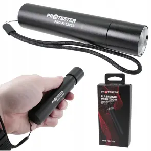Фонарик светодиодный (LED) ZOOM (+функция Powerbank) PROTESTER PRO-FL0220S №1