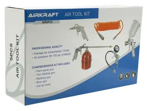 Набор покрасочный пневматический 5 ед. AIRKRAFT AIR5PCS №4