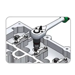 Головка 1/2" Ribe M12S для разборки головки блока цилиндров NISSAN TOPTUL JDDF1612 №2