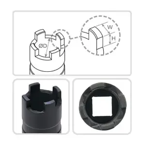 Головка 1/2" для клапана дизельної форсунки MAN, Mercedes-Benz, Scania TOPTUL JDEF1629 №2