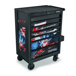 Тележка инструментальная для автосервиса 7 секций Special Limited Edition-BLACK TOPTUL TCAQ0707 №1