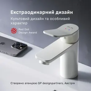 Змішувач для раковини, білий F85A02133 AM.PM X-Joy №3