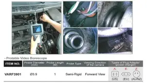 Відеобороскоп технічний d3,9 TOPTUL VARF3901E №3