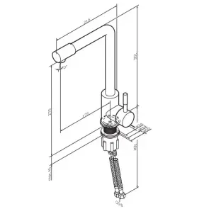 Смеситель для кухни Am.Pm X-Joy S F85B05022 (черный матовый) №12