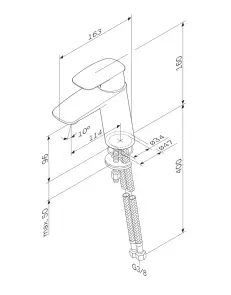 Смеситель для раковины AM.PM F71A02100 Spirit 2.1 №10