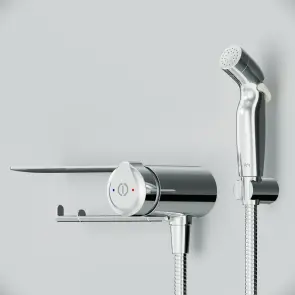 Смеситель AM.PM X-Joy TouchReel с гигиеническим душем и полкой F0H85A800 №4