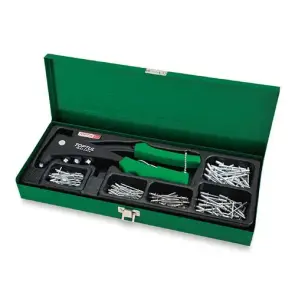 Заклепочник профессиональный JBAF2450 с набором заклепок Pro-Series 151ед. TOPTUL GAAD0103 №1