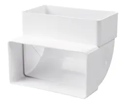 Колено (отвод) Вентс Пластивент 5252, (110x55, 90°)