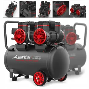 Безмасляний чотирипоршневий компресор 50 л 220V з сепаратором AUARITA 2-1450X2F50-220 №1