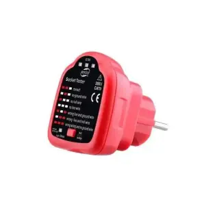 Тестер розеток з функцією перевірки УЗО BENETECH GT85 №1