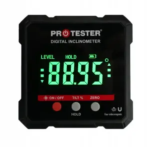 Цифровий кутомір (інклінометр) з лазером (4х90°, 4 магніти) PROTESTER 5341-90 №5