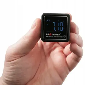 Цифровий кутомір (інклінометр) на магнітній основі MINI (4х90°) PROTESTER 5347 №2