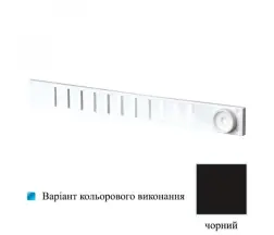 Решітка вентиляційна Вентс МВМПО 650х65 Рр чорна купити