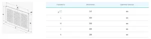 Решітка вентиляційна Вентс МВМП 300/3с №2