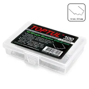 Комплект скоб для горячего степлера (100 шт, V-тип, 0.6 мм) TOPTUL JLAV0306 №1