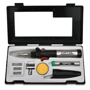 Паяльник газовий 150W з комплектом насадок 8од. TOPTUL EGAE0801 №2