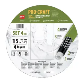Шланг садовий Procraft PR-4GH1315F 1/2" 15 м №1